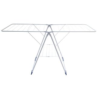 Benson Opvouwbaar droogrek - duurzaam staal - waterdichte coating - 152 x 50 x 87 cm - wit