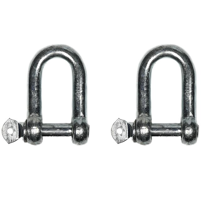 Benson D-sluiting - Ø 10 mm - Robuust - Set van 2 - Werklast 320 kg