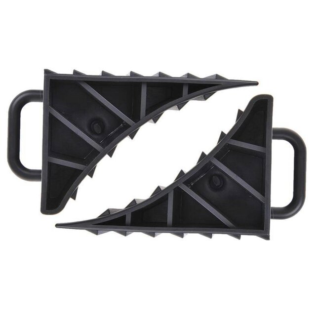 ProPlus Wielkeg met handvat - kunststof - 15 cm - zwart - 2 stuks