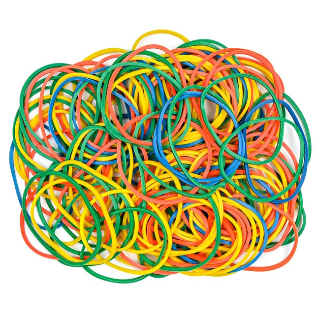 Benson Elastiekjes - Knutselen - Multicolor - 50 gram - Soepel en Sterk