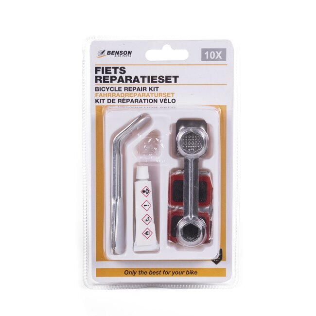 Benson Compacte fietsreparatieset - 10 delig - ideaal voor onderweg