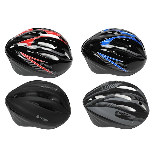 Benson Fietshelm volwassenen - maat S - verstelbaar - ventilatiegaten - 53-55 cm