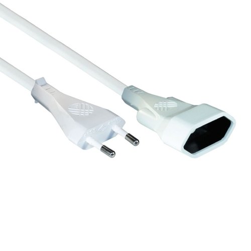 VB Extend Euro Verlengsnoer - Verlengkabel met Platte Stekker - 2 meter - 2 x 0.75 mm² - Wit VB Extend Euro Verlengsnoer - Verlengkabel met Platte Stekker - 2 meter - 2 x 0.75 mm² - Wit