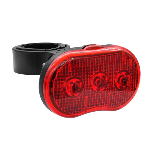 Benson Waterbestendig LED-achterlicht - 3 functies - Inclusief batterijen - Rood