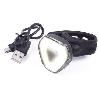 Benson Fietslamp LED - USB Oplaadbaar - Regenwaterdicht - Wit