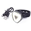 Benson USB-oplaadbare LED fietslamp - regenwaterdicht - wit - 3 lichtstanden - 3 knipperstanden