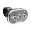 Benson Waterbestendige fietslamp LED - wit - inclusief batterijen - 3 functies