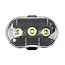 Benson Waterbestendige fietslamp LED - wit - inclusief batterijen - 3 functies