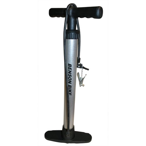 Benson Fietspomp Classic - Vloerpomp - 850 gram - Zilver/Zwart Benson Fietspomp Classic - Vloerpomp - 850 gram - Zilver/Zwart