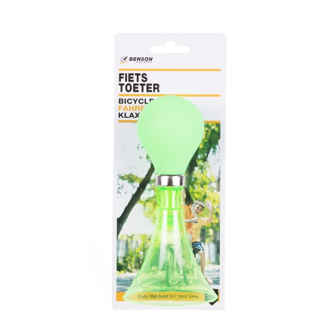 Benson Kleurrijke fietstoeter - Kunststof - 150 mm - Gemakkelijk te monteren