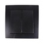 Benson Wandcontactdoos - Wisselschakelaar - Inbouw - Zwart - 250V - 10A