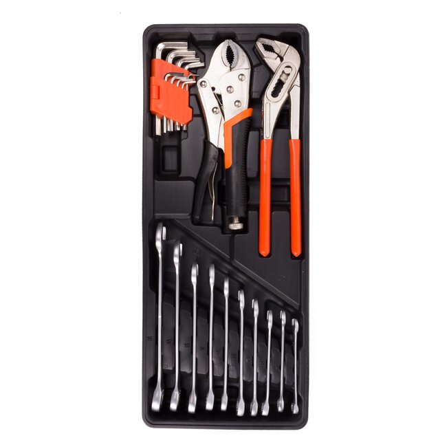 Hofftech Gereedschapkist - 85-delig - robuuste stalen behuizing - professioneel en hobbygebruik