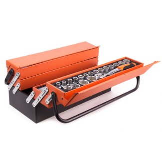 Hofftech Gereedschapkist - 85-delig - robuuste stalen behuizing - professioneel en hobbygebruik