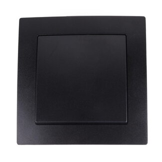 Benson Wandcontactdoos - Schakelaar - Inbouw - Matzwart - 81 x 81 mm