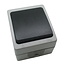 Benson Waterdichte schakelaar - spatwaterdicht - 2 kabel ingangen - IP54 - 16A - 250V