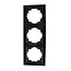 Benson 3-voudig afdekraam - zwart - 223 x 81 x 10 mm - stijlvol en functioneel