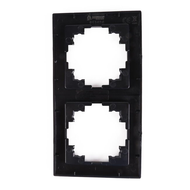 Benson Stijlvol afdekraam - 2-voudig - zwart - compact formaat - 152 x 81 x 10 mm