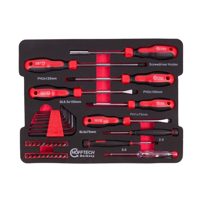 Hofftech Krachtige accu boormachine - 20V - 2 snelheden - LED-lamp - 1.3 Ah batterij