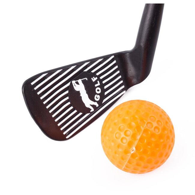 Benson Speelgoed golfset - chipper - 4 ballen - 68 cm - kleurrijk - binnen en buiten