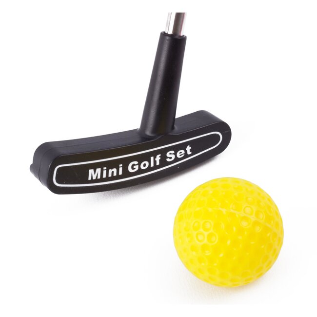Benson Speelgoed golfset - putter - 4 ballen - 65 cm - metaal - kleurrijk