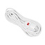 Benson Verlengsnoer - 1-voudig - Randaarde - Schakelaar - 5 meter - Wit