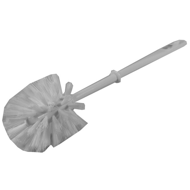 Benson Wc-borstel - kunststof en nylon - met ophangoog - wit - 9x38 cm