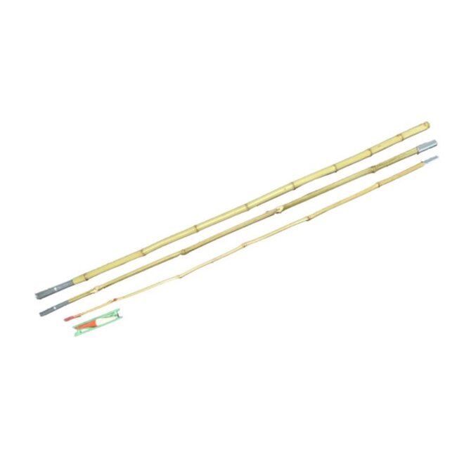 Benson Traditionele bamboe hengel - demontabel - 438 cm - lichtgewicht