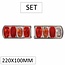 ProPlus Achterlicht set aanhangwagen/caravan - 6 functies - 222 x 100 mm - links/rechts