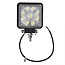 Pro Plus Werklamp met Bout en Moer - 109 x 109 x 65 mm - 9 Led - 27 Watt