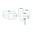 ProPlus Markeringslamp - LED - Rood - Waterdicht - 60 x 34 mm - 10-30V