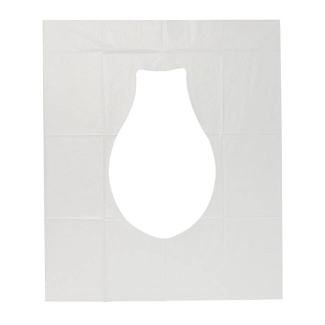 ProPlus Universele toiletbril bedekkers - wit - set van 6 stuks