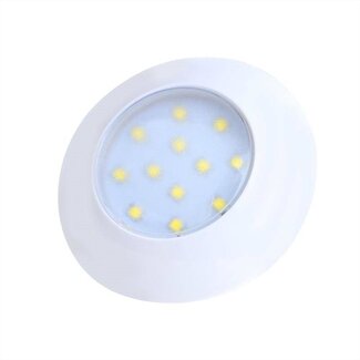 ProPlus Plafonnière - Opbouwarmatuur - 12 Leds - 12 Volt - 240 Lumen - Ø 75 x 18 mm