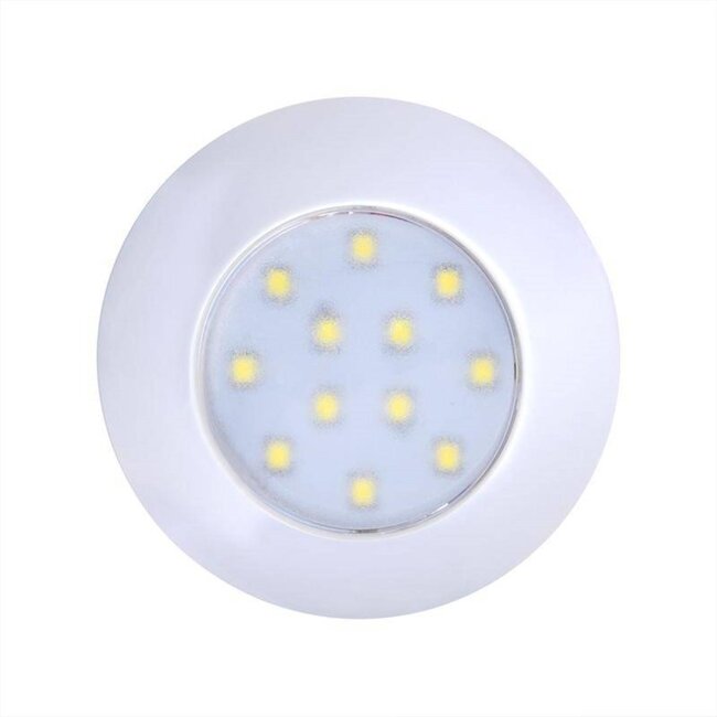 ProPlus Plafonnière - 12 leds - 12V - 240 lumen - Ø 75 x 18 mm - Warm wit licht