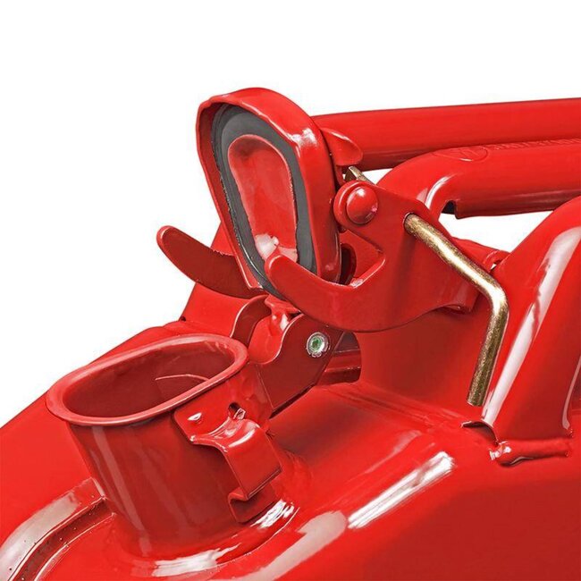 ProPlus Stalen jerrycan - 10 liter - rood - UN en TÜV/GS gekeurd