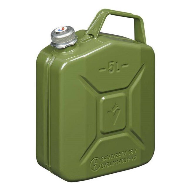 Pro Plus Jerrycan 5 liter - Metaal - Groen - met Magnetische Schroefdop - UN- en TÜV/GS Gekeurd