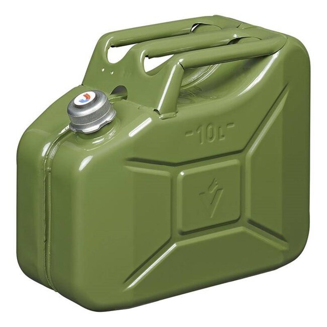 ProPlus Jerrycan 10L - Metaal - Groen - Magnetische Schroefdop - UN & TÜV/GS-gekeurd