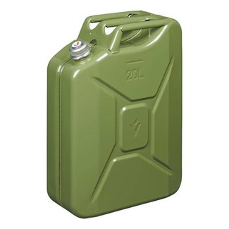 Pro Plus Jerrycan 20 liter - Metaal - Groen - met Magnetische Schroefdop - UN- en TÜV/GS Gekeurd
