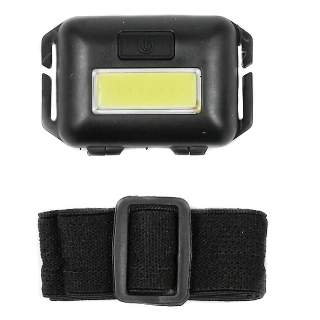 Hofftech Verstelbare LED en COB hoofdlamp - 3 standen - 80 lumen - 2 Watt