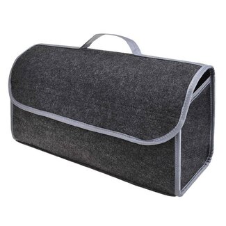 ProPlus Kofferbak organiser - maat L - 48 x 20 x 16 cm - antraciet - met klittenband