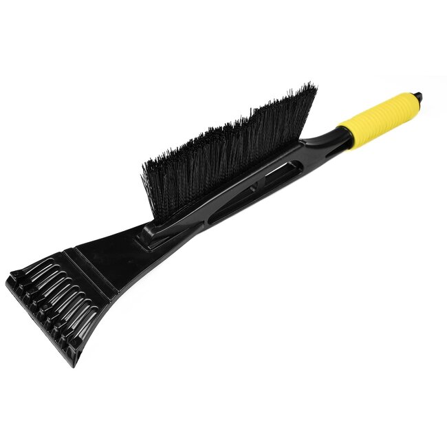 Benson IJskrabber met borstel - softgrip handvat - 45 cm - 4 kleuren assorti
