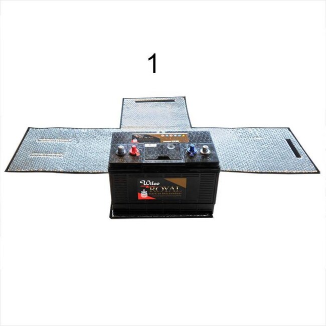 ProPlus Thermo-accuhoes - Winterbescherming - Klittenbandsluiting - Geschikt voor 50Ah-72Ah - Maat M