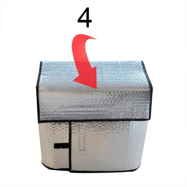 ProPlus Thermo-accuhoes - Winterbescherming - Klittenbandsluiting - Geschikt voor 50Ah-72Ah - Maat M