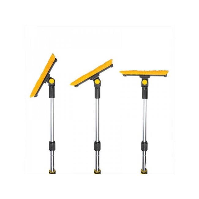 ProPlus Sneeuwborstel met raamtrekker en ijskrabber - telescopische steel - soft grip - draaibaar borsteldeel