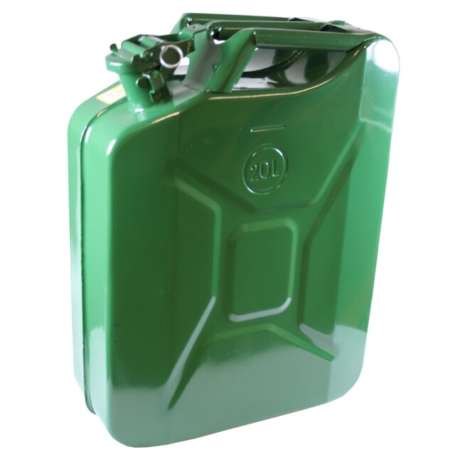 Benson Jerrycan - Metaal - Druksluiting - 20 Liter - Groen