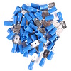 Benson Kabelschoen - Man Plat - 2.5 naar 6.3 mm - Blauw - 50 Stuks Benson Kabelschoen - Man Plat - 2.5 naar 6.3 mm - Blauw - 50 Stuks