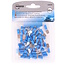 Benson Kabelschoen set - man plat - 2.5 naar 6.3 mm - blauw - 50 stuks