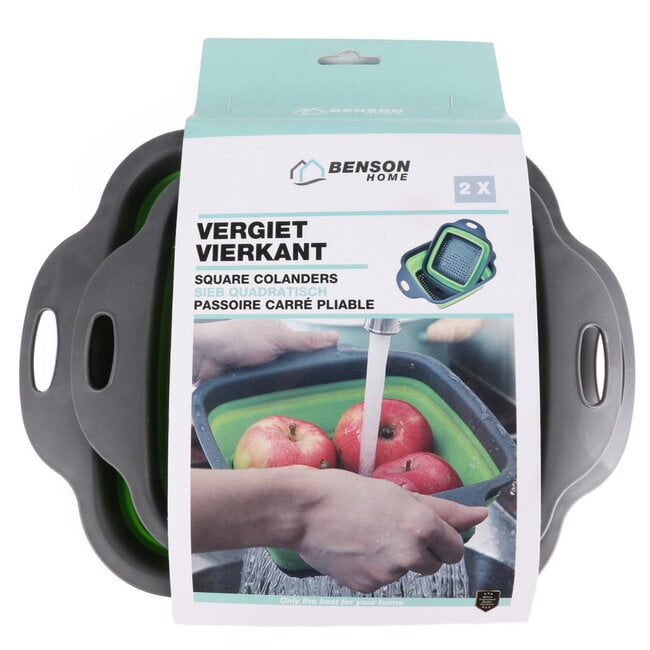 Benson Vierkante vergietenset - 2-delig - Polypropeen - Modern design