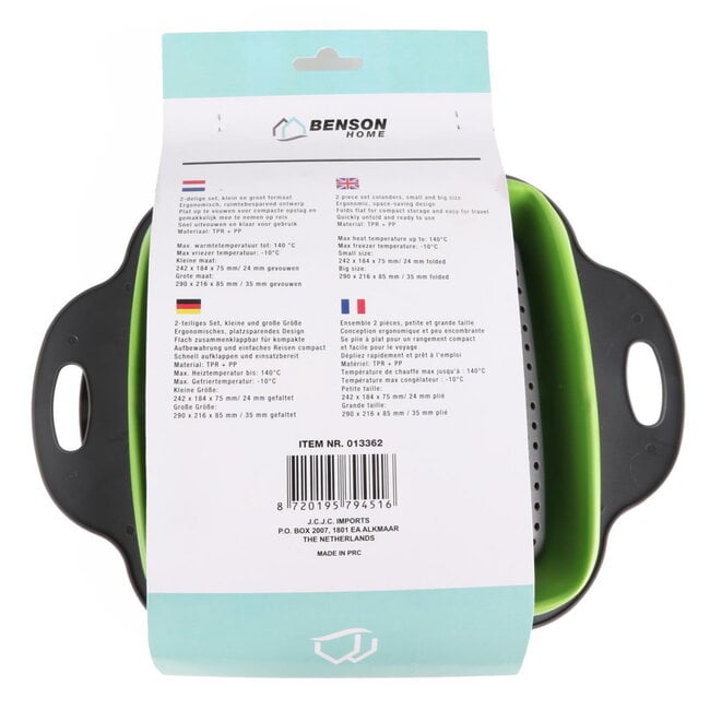 Benson Vierkante vergietenset - 2-delig - Polypropeen - Modern design