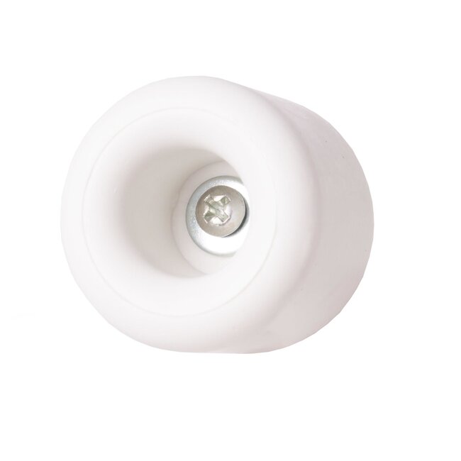 Benson Ronde deurstopper - wandmontage - rubber - 30 mm hoog - Ø 40 mm - wit - 2 stuks