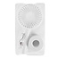 Benson Handventilator - 3 snelheden - oplaadbaar - inclusief houder - wit